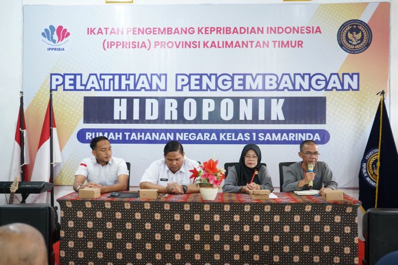 Warga Binaan Rutan Samarinda Dilatih Budidaya Sayur Hidroponik Bersama DPD IPPRISIA Kaltim