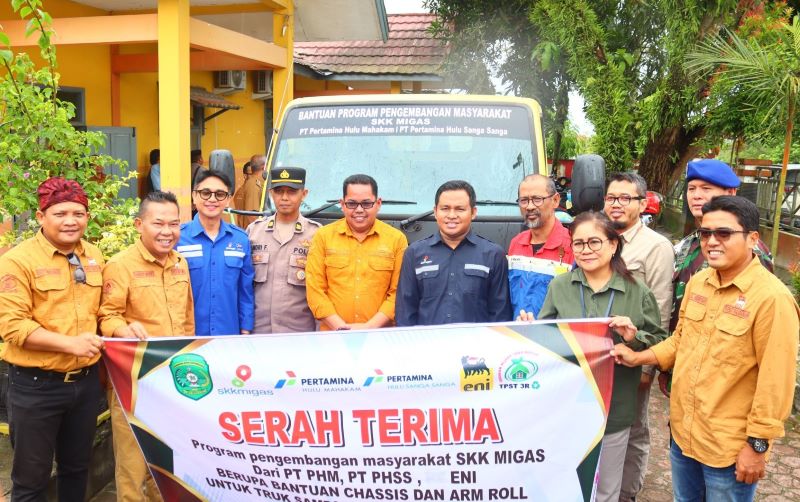 PT Pertamina Hulu Sanga Sanga Dukung Pengelolaan Sampah Terpadu di Muara Jawa